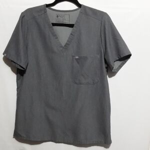 FIGS TECHNICAL COLLECTION  Charcoal V-Neck Tee‎